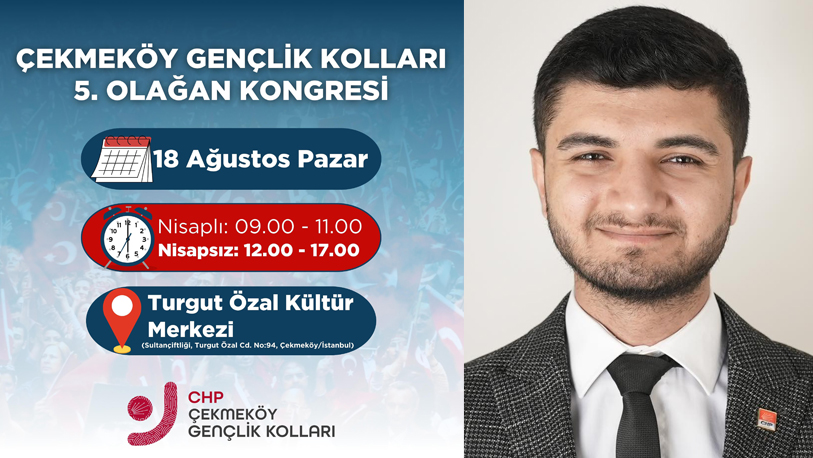 Gürkan Kılıç; “Cesaret ve birlik kongremize tüm gençlerimizi bekliyoruz..”