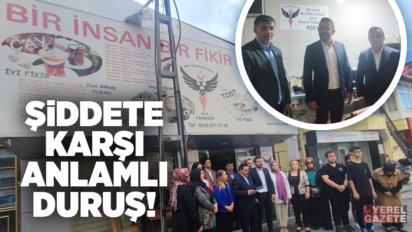 Bir İnsan Bir Fikir Derneği’nden şiddete karşı basın açıklaması..