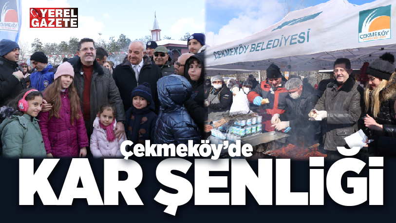 Çekmeköy Belediyesi yoğun kar yağışını alışılagelmişin dışında etkinliklerle vatandaşlar için